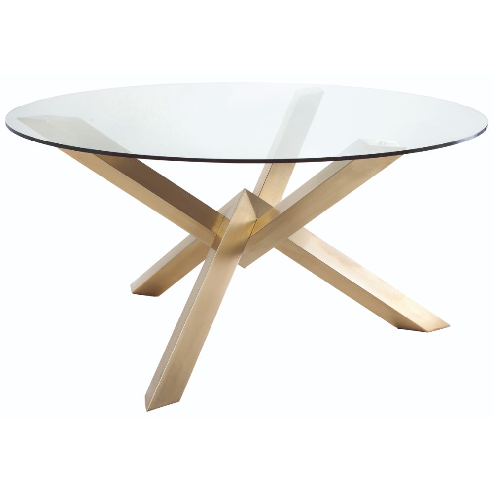 Nuevo HGTB383 COSTA DINING TABLE in GOLD